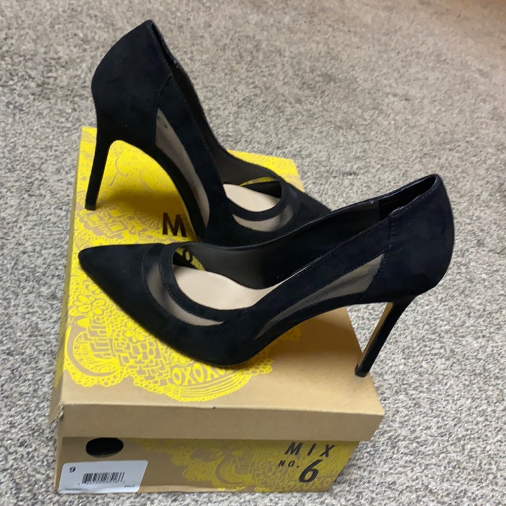 Black Velvet Heels